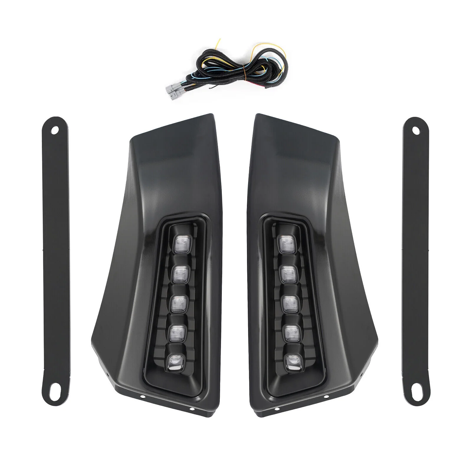 Front Bumper Turn Signal Lamp For 2021 2022 2023 Ford F150 F-150 Raptor Style W/LED Lights - Image 5