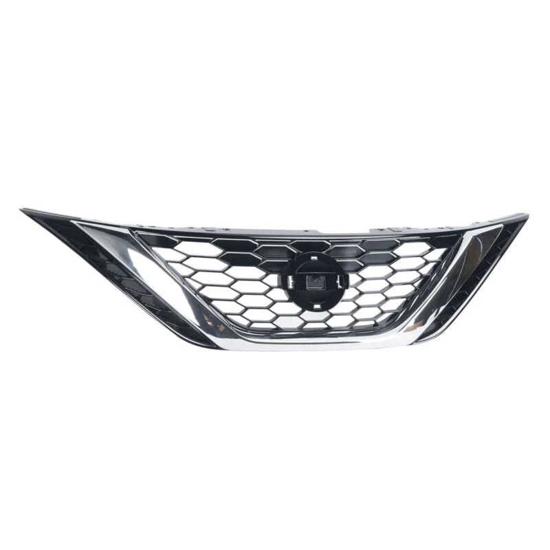 Chrome Black Front Bumper Upper Grille For Nissan Sentra 2016-2018 - Image 4