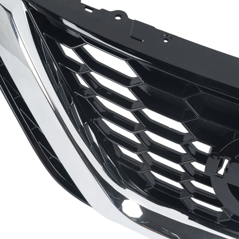 Chrome Black Front Bumper Upper Grille For Nissan Sentra 2016-2018 - Image 7