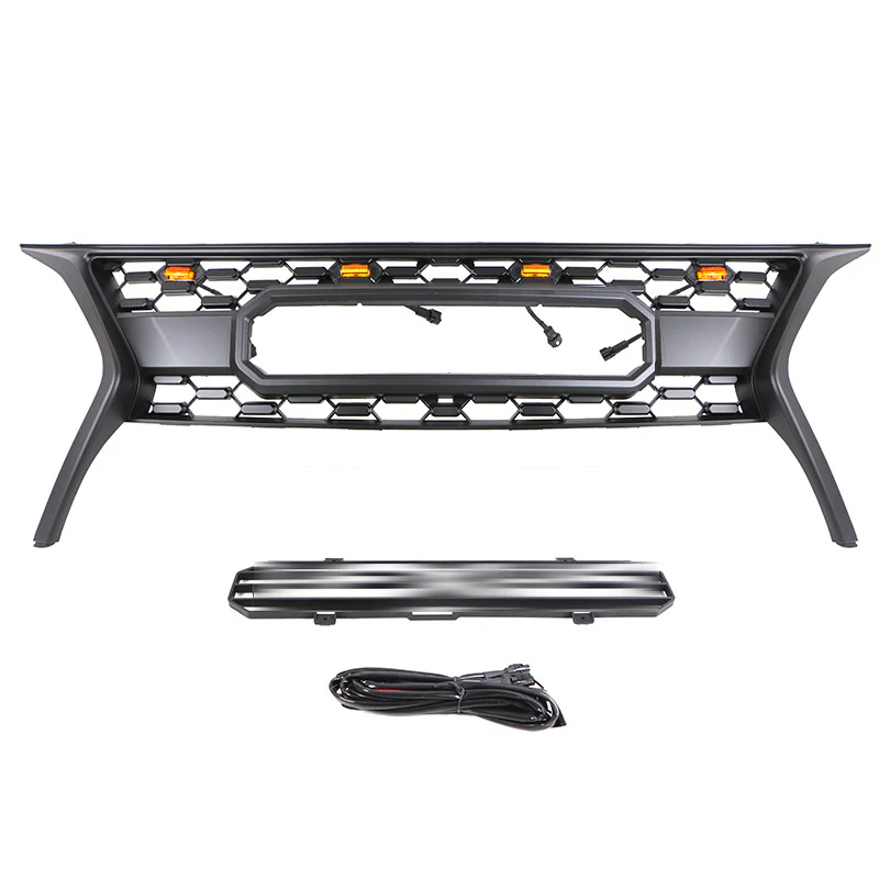 Front Bumper Upper Grille Mesh Grill w/Light for Lexus Rx 270 350 450H 2013-2016 - Image 2
