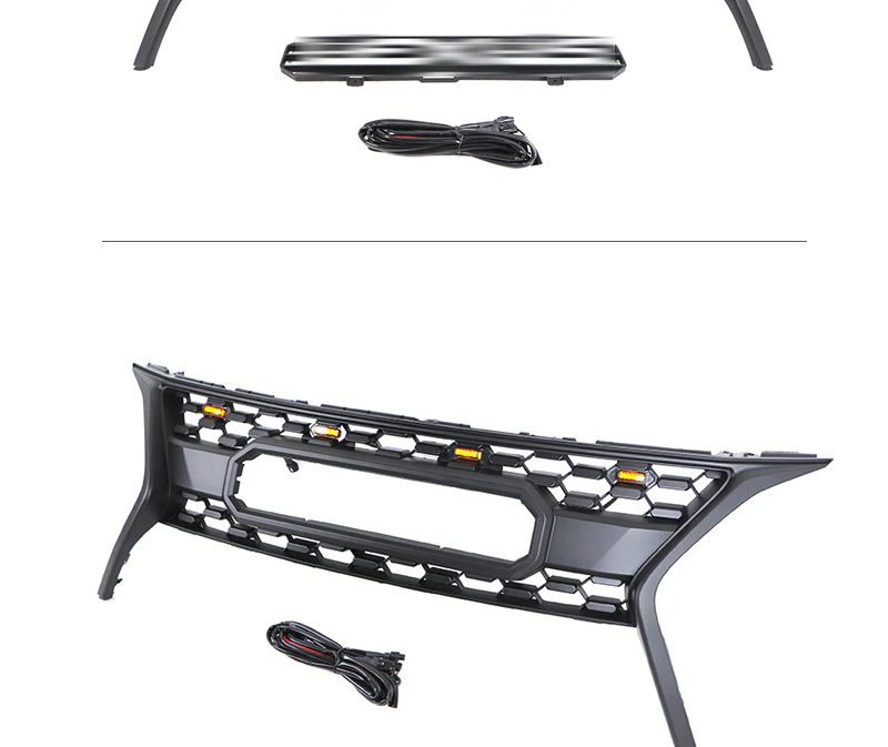 Front Bumper Upper Grille Mesh Grill w/Light for Lexus Rx 270 350 450H 2013-2016 - Image 4