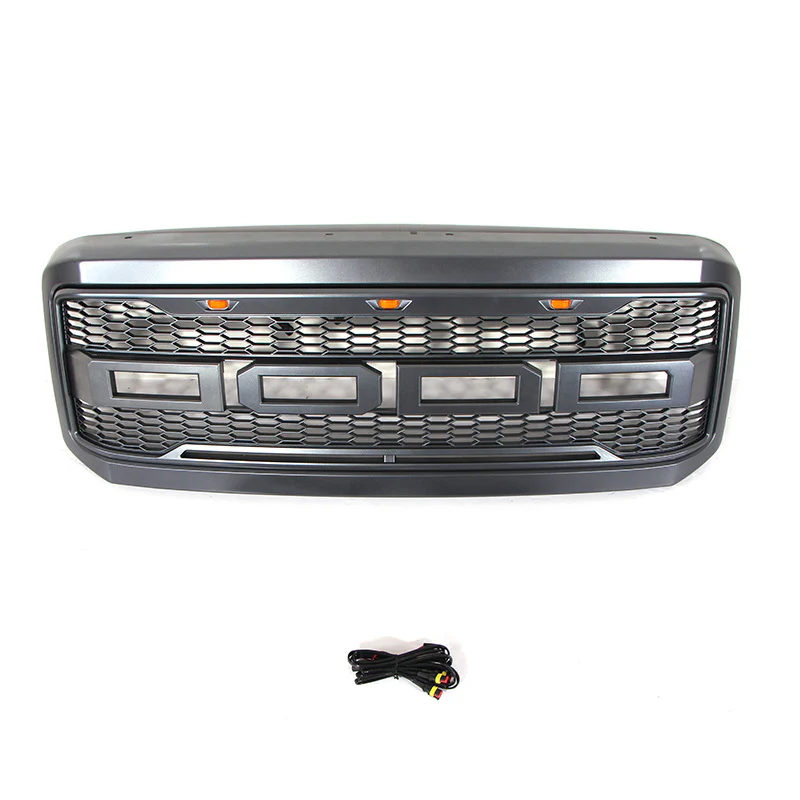 Front Bumper Upper Grille Mesh Modification Mid-Grids for Ford F250 2005-2007 - Image 2