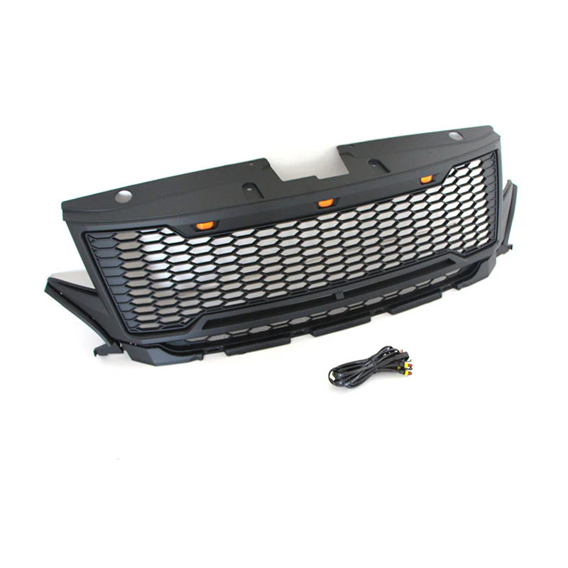 Front Bumper Upper Grille Radiator w/ LED Lights fit for Ford Edge 2011 -2014 - Image 2