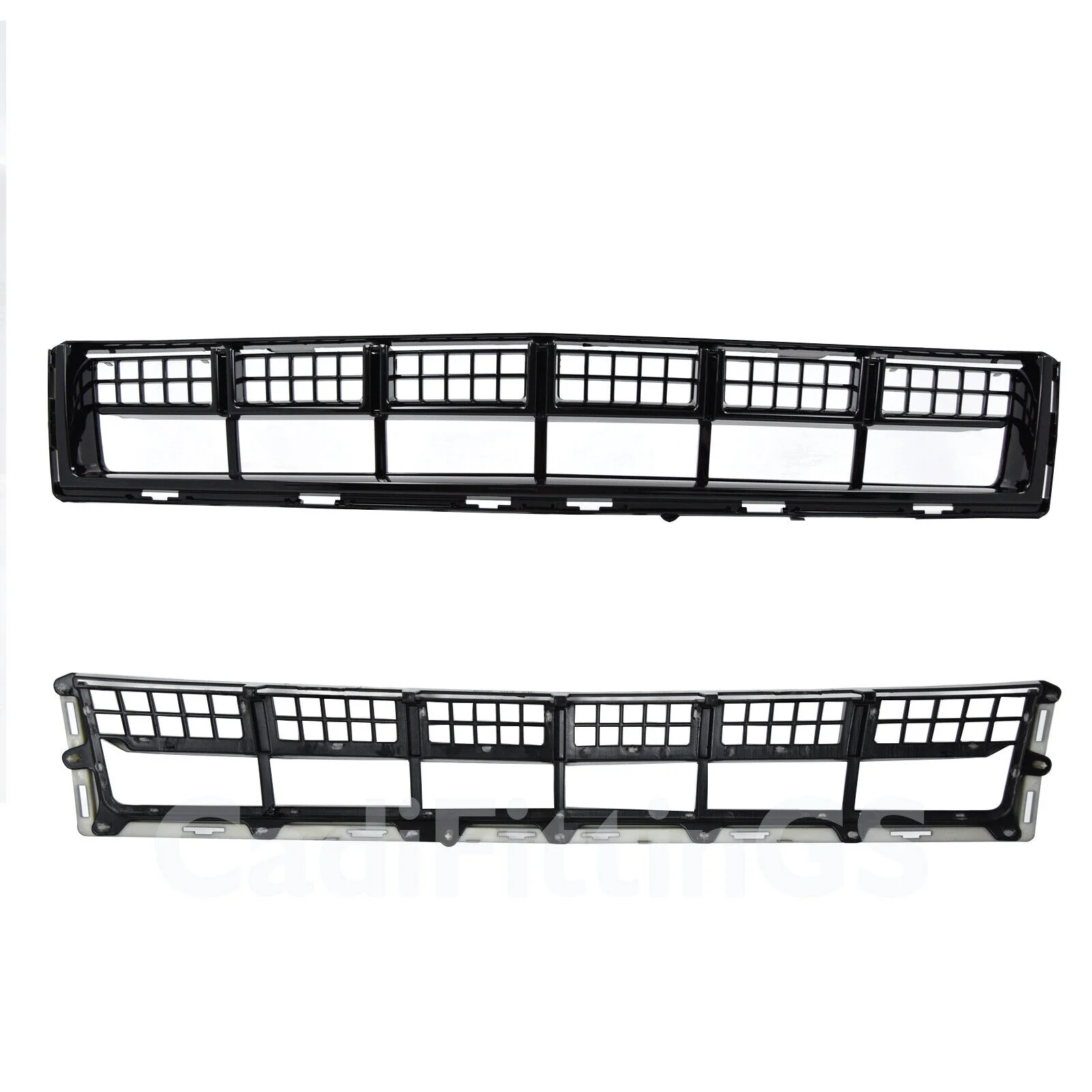 Front Bumper Upper Lower Grille Black 2013-2016 Cadillac SRX - Image 11