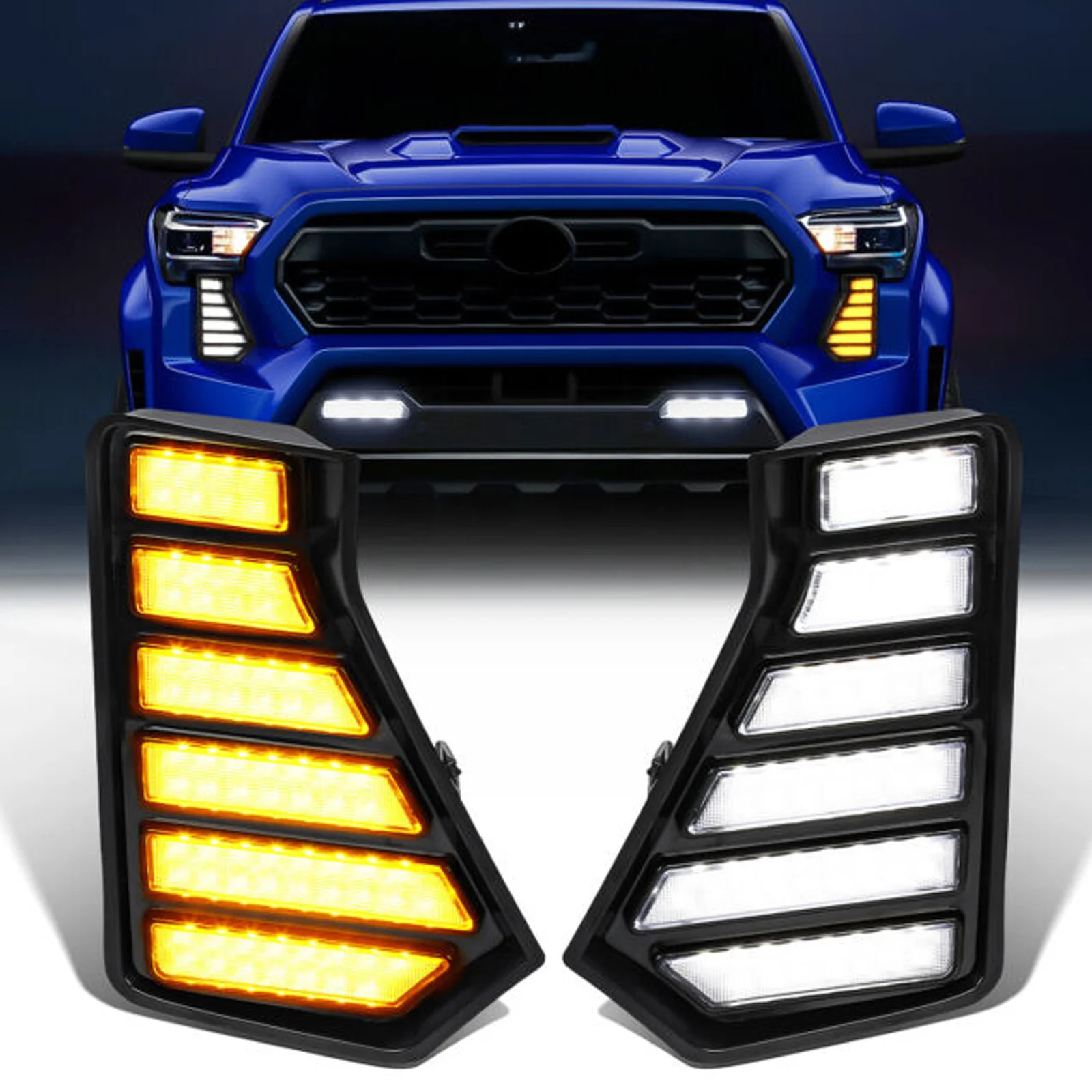 LED DRL Fog Light w/ Turn Signal for 2024 2025 Toyota Tacoma - Image 2