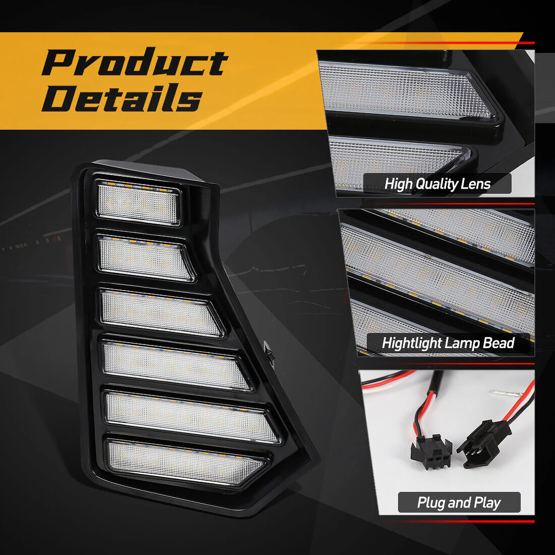 LED DRL Fog Light w/ Turn Signal for 2024 2025 Toyota Tacoma - Image 7