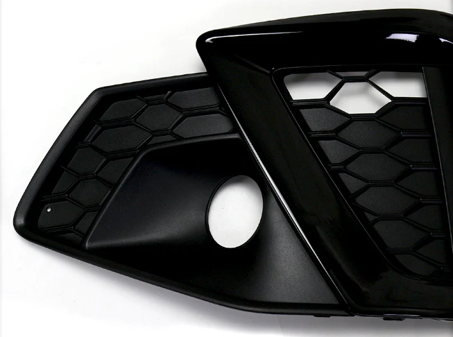 Pair L+R For AUDI A4 B9 Sline S4 2020-2025 Black Front Fog Light Grill Cover Bezels - Image 11
