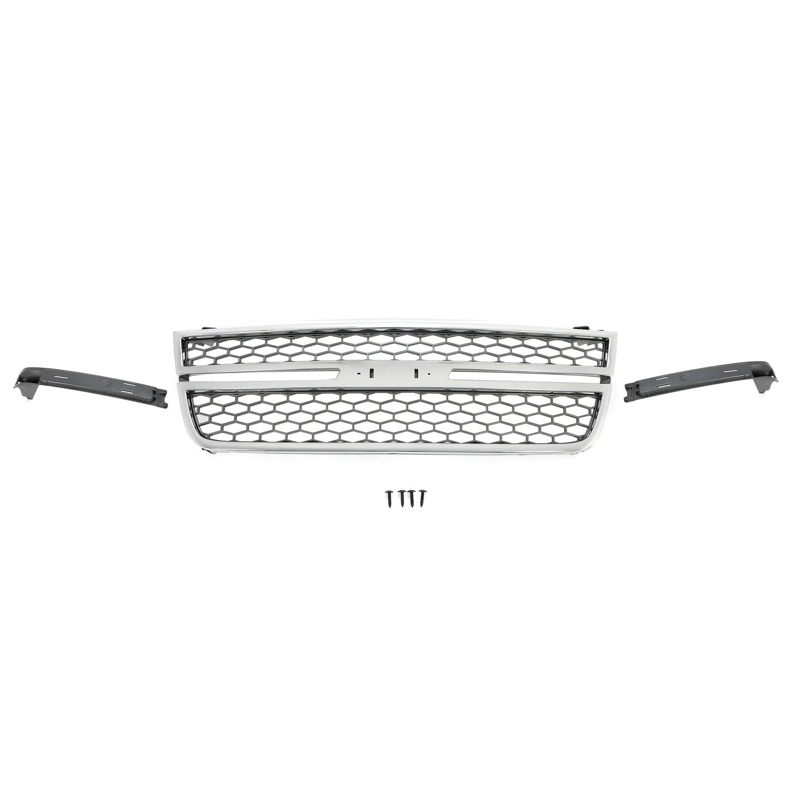Front Grille Assembly Chrome Honeycomb Style for Chevrolet Silverado 2003–2007 Classic - Image 11