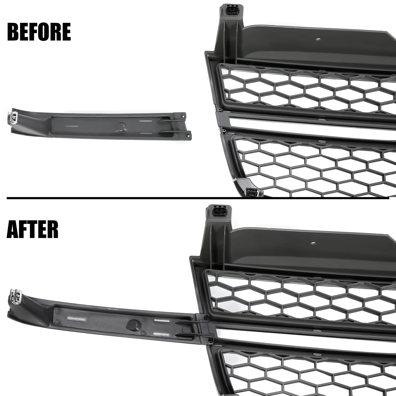 Front Grille Assembly Chrome Honeycomb Style for Chevrolet Silverado 2003–2007 Classic - Image 7