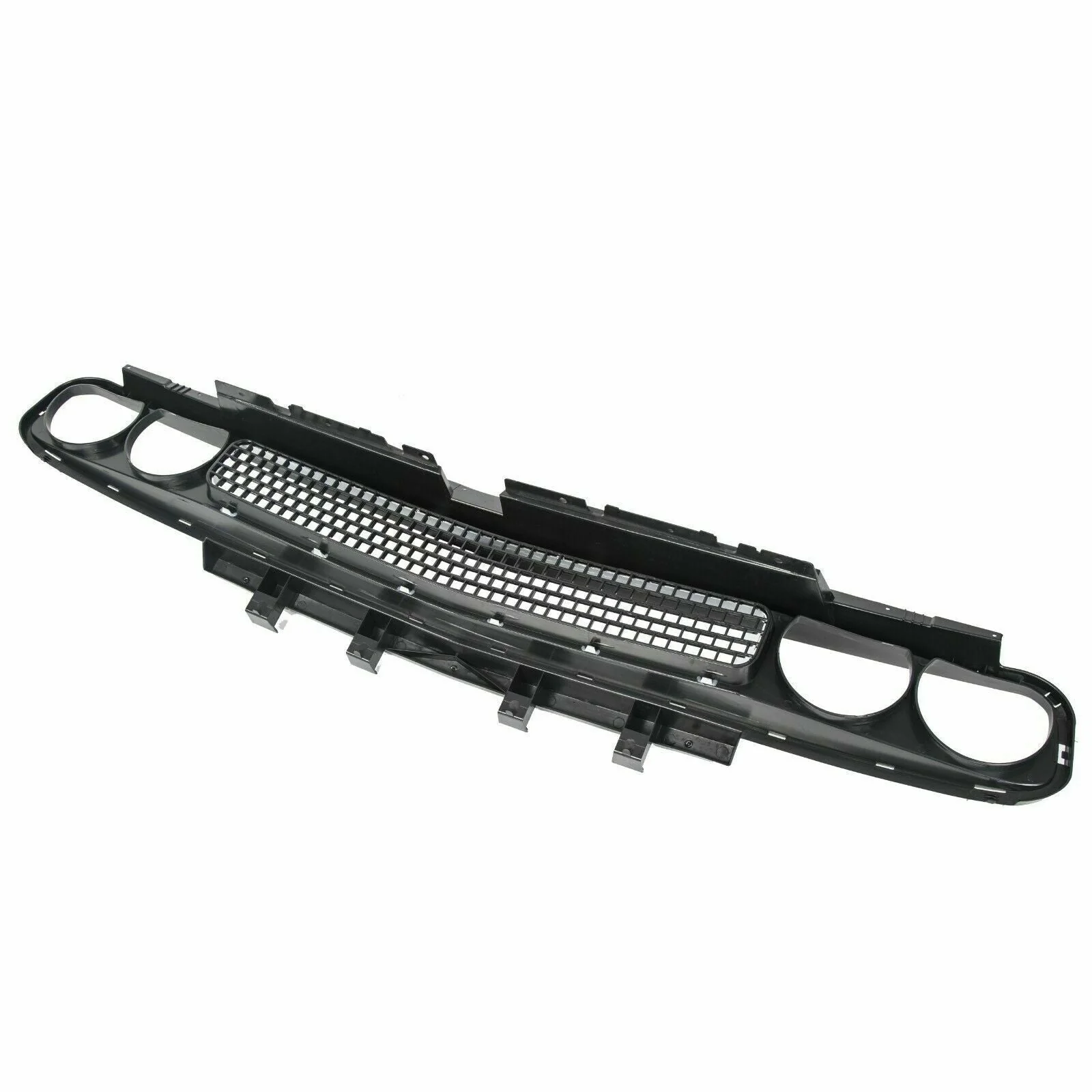Front Bumper Grille Upper Grill Black w/ Chrome for Dodge Challenger 2008-2014 - Image 10