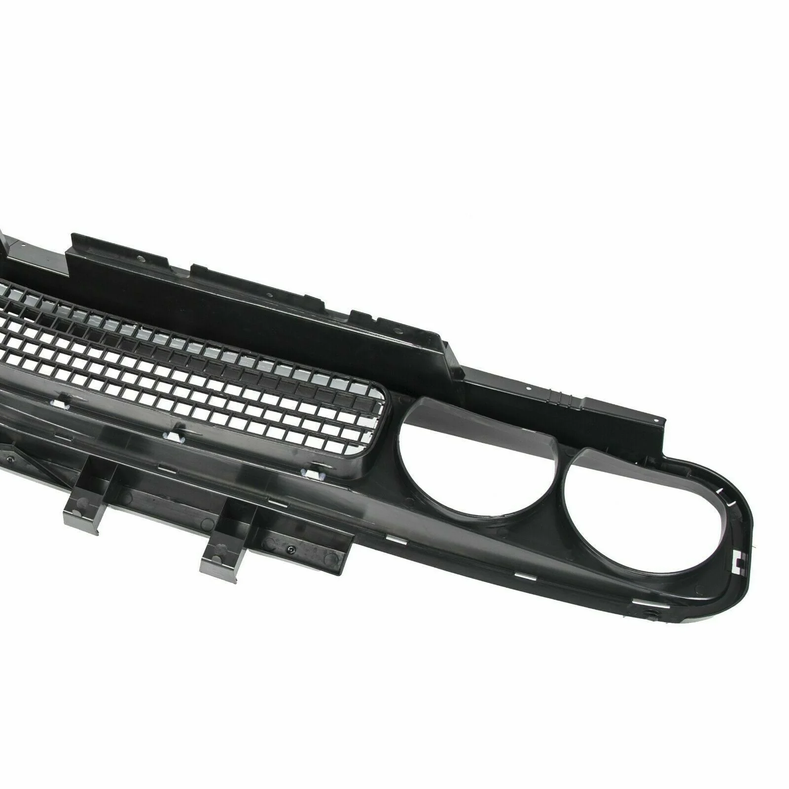 Front Bumper Grille Upper Grill Black w/ Chrome for Dodge Challenger 2008-2014 - Image 8