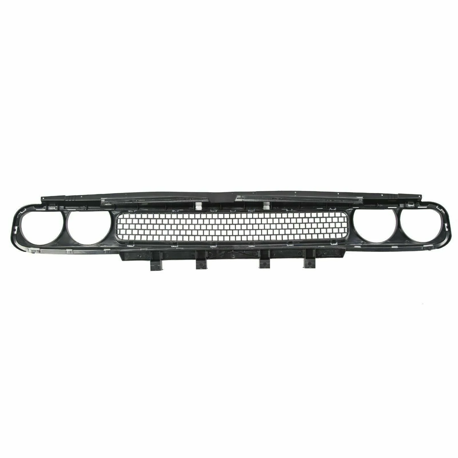 Front Bumper Grille Upper Grill Black w/ Chrome for Dodge Challenger 2008-2014 - Image 9