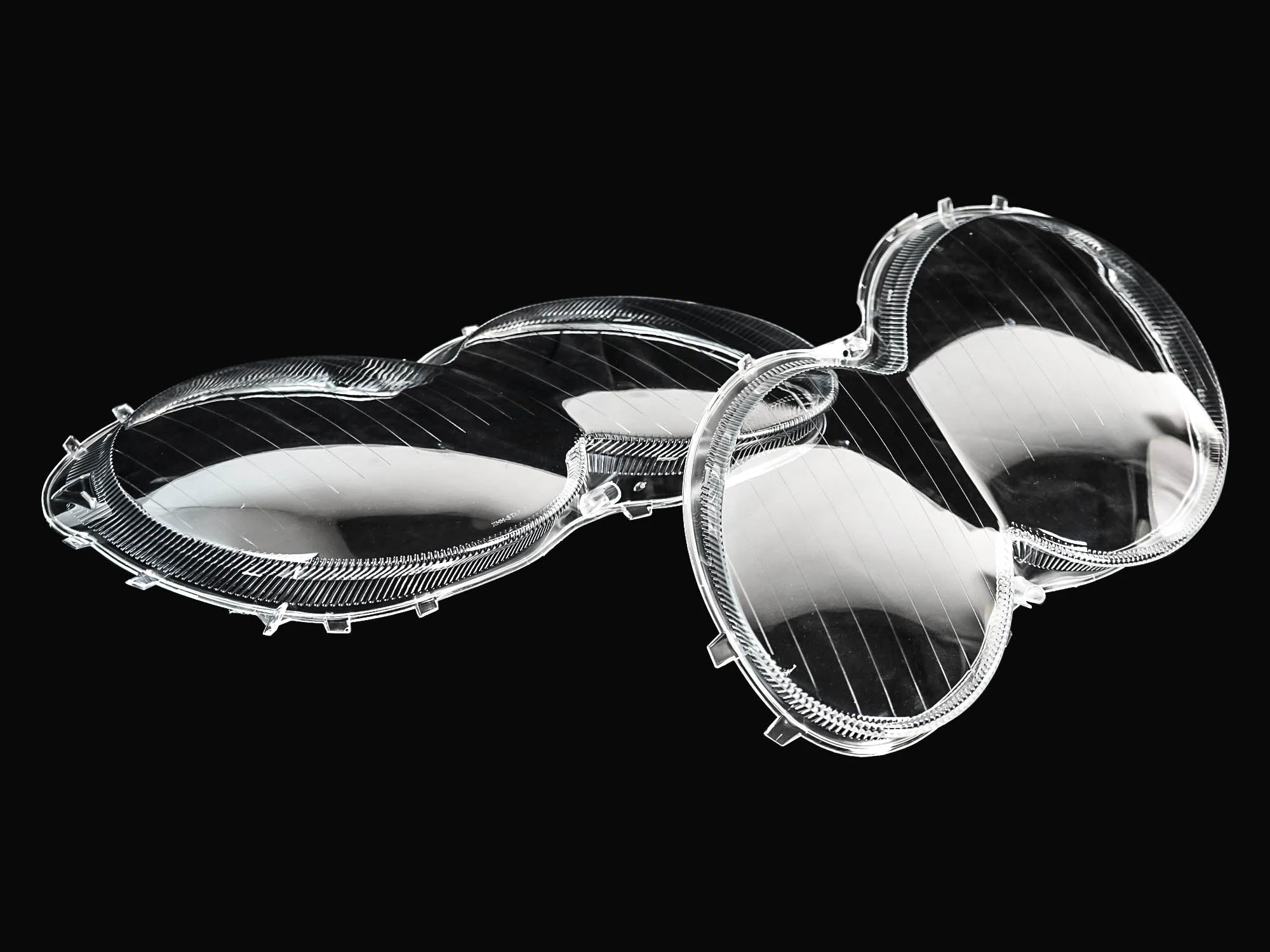 Front Headlight Lens Cover With Sealant For Mercedes SL W230 2003-2008 L&R - Image 6
