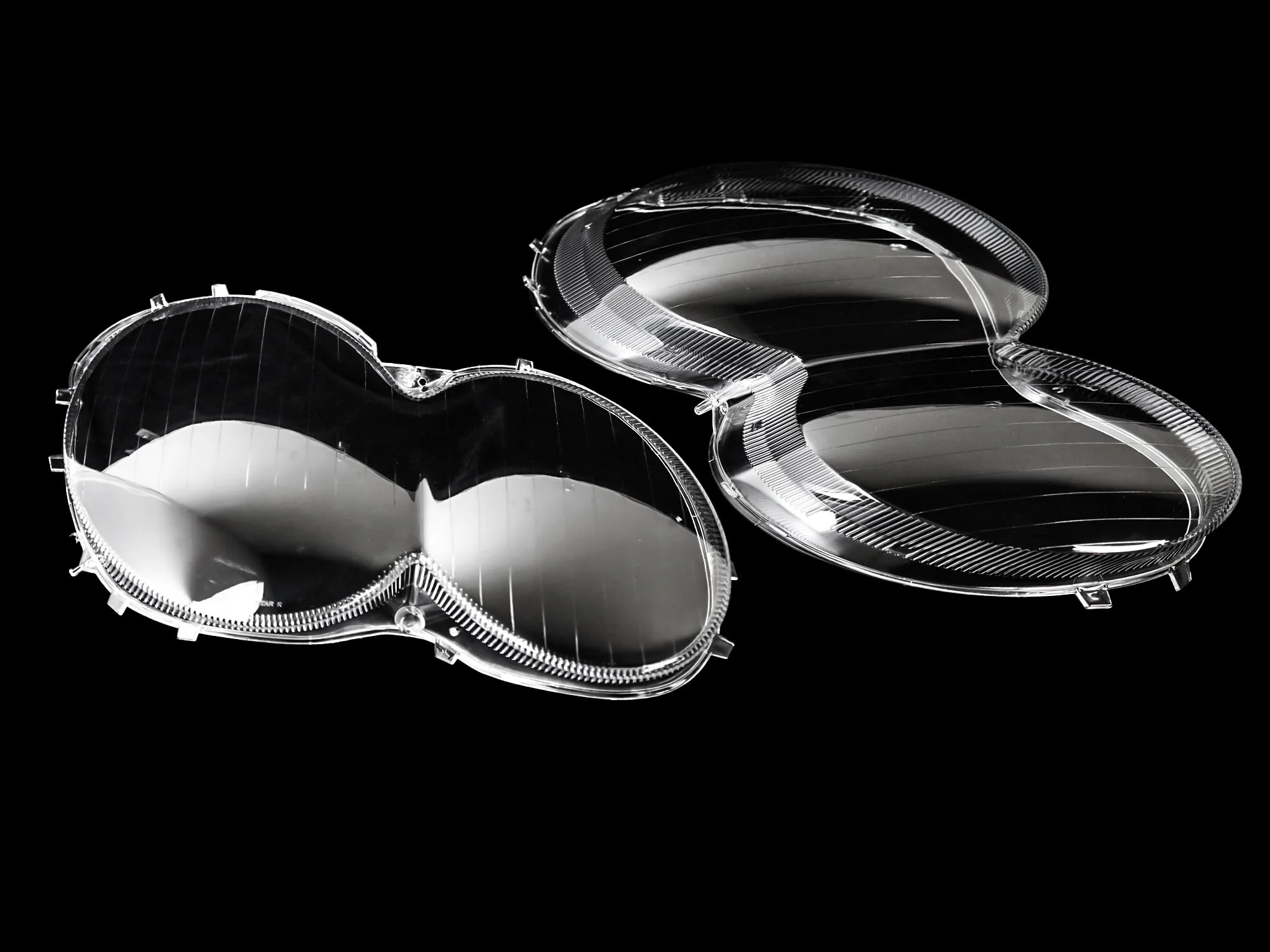 Front Headlight Lens Cover With Sealant For Mercedes SL W230 2003-2008 L&R - Image 7
