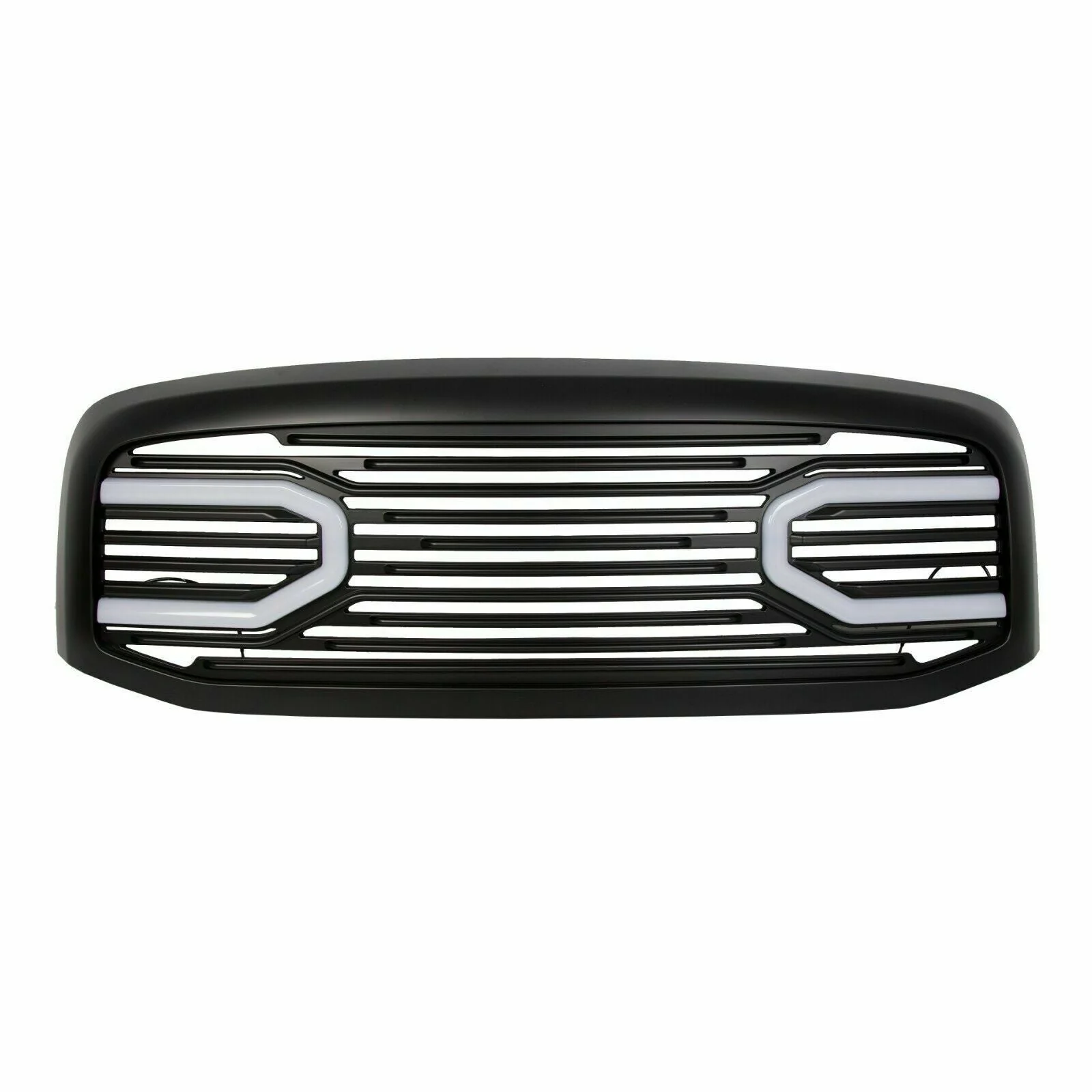 Black Front Hood Grill Bumper Grille Shell w/ LED Light for Dodge Ram 1500 2500 3500 2006-2009 - Image 6