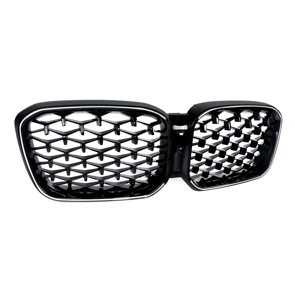 Front Kidney Grille Diamond Grill W/ LED Light For 2022-2024 BMW X3 G01 X4 G02 - Image 12