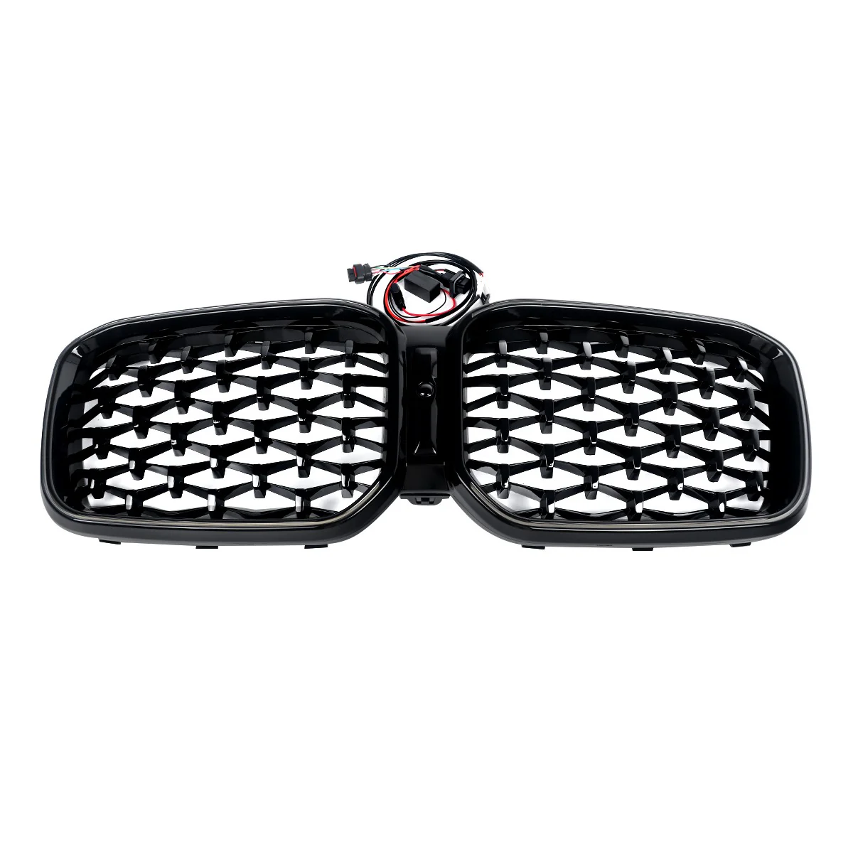 Front Kidney Grille Diamond Grill W/ LED Light For 2022-2024 BMW X3 G01 X4 G02 - Image 6