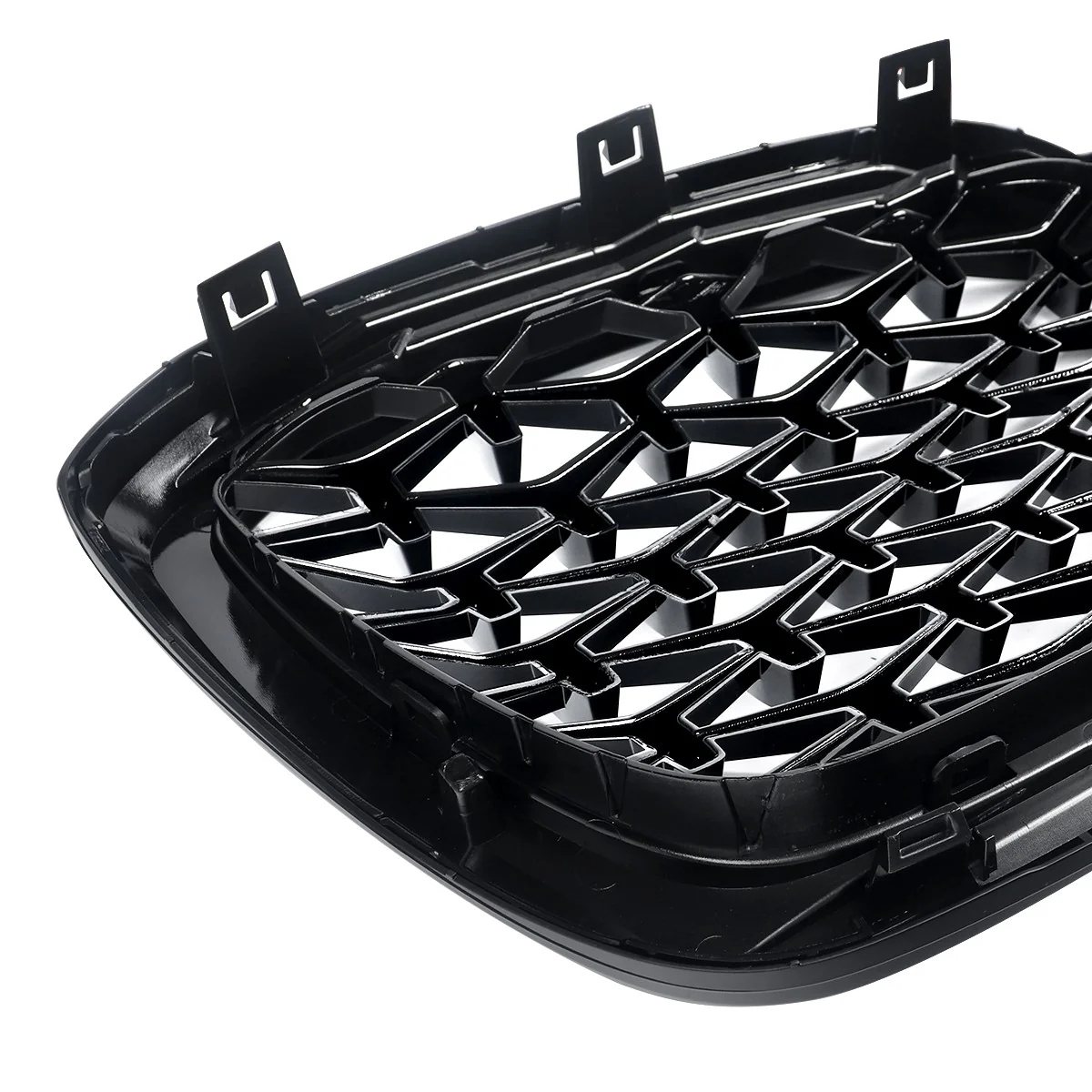 Front Kidney Grille Diamond Grill W/ LED Light For 2022-2024 BMW X3 G01 X4 G02 - Image 8