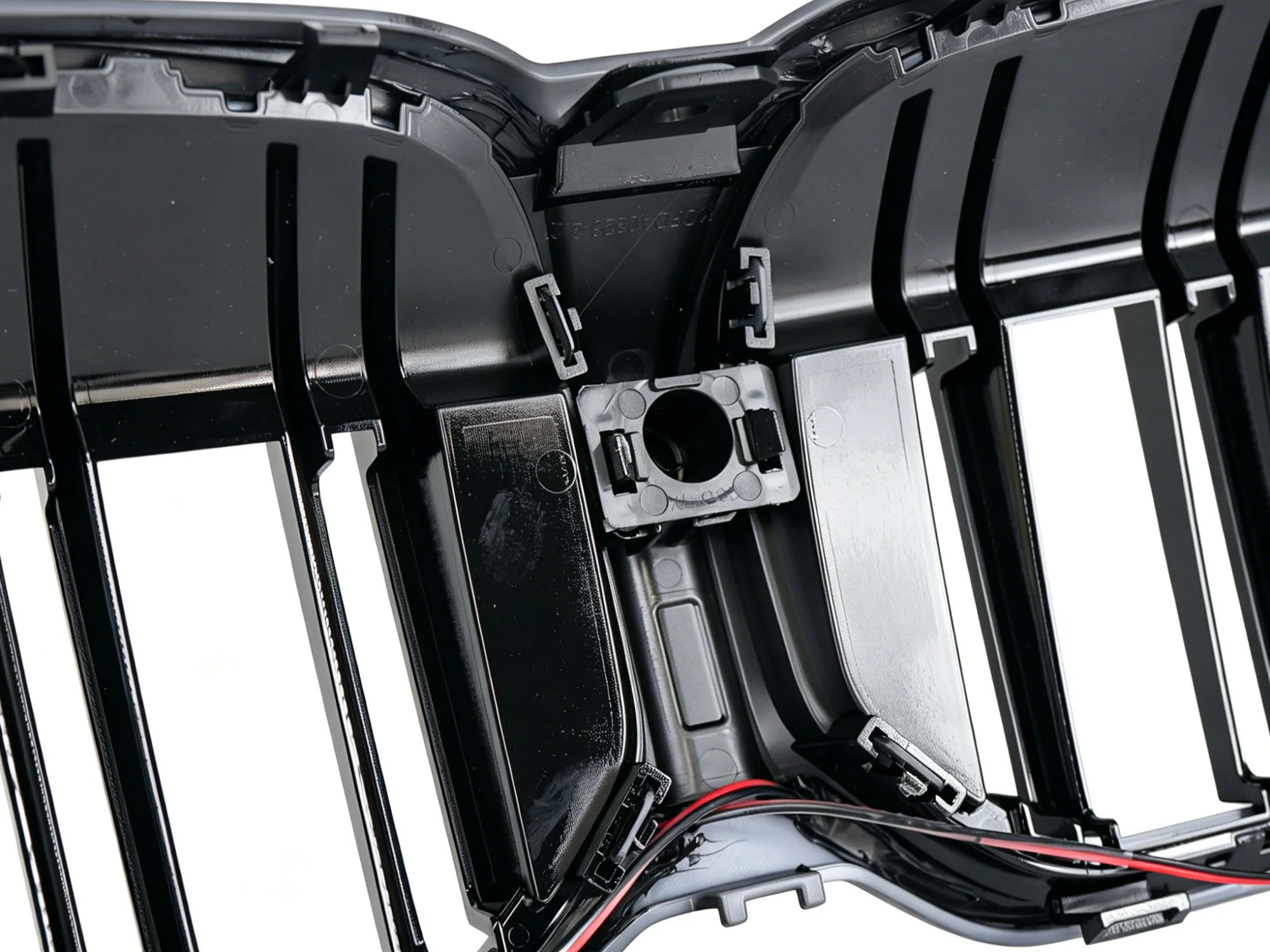 Front Kidney Grille Dual Lines W/ LED Light For BMW 3 Series G20 2023-2026 Gloss Black - Image 9