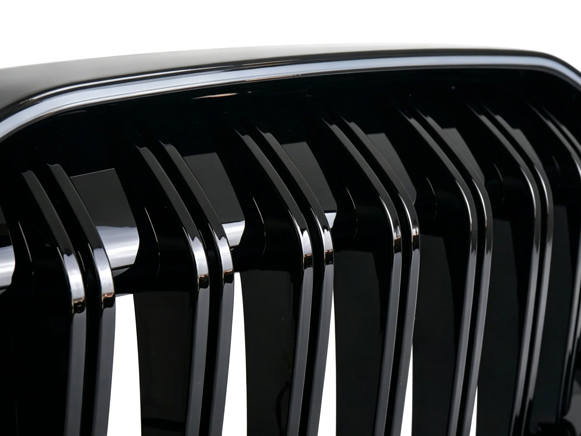 Front Kidney Grille Single Line Grill W/ LED Light For BMW 3 Series G20 2023-2026 Gloss Black - Image 8