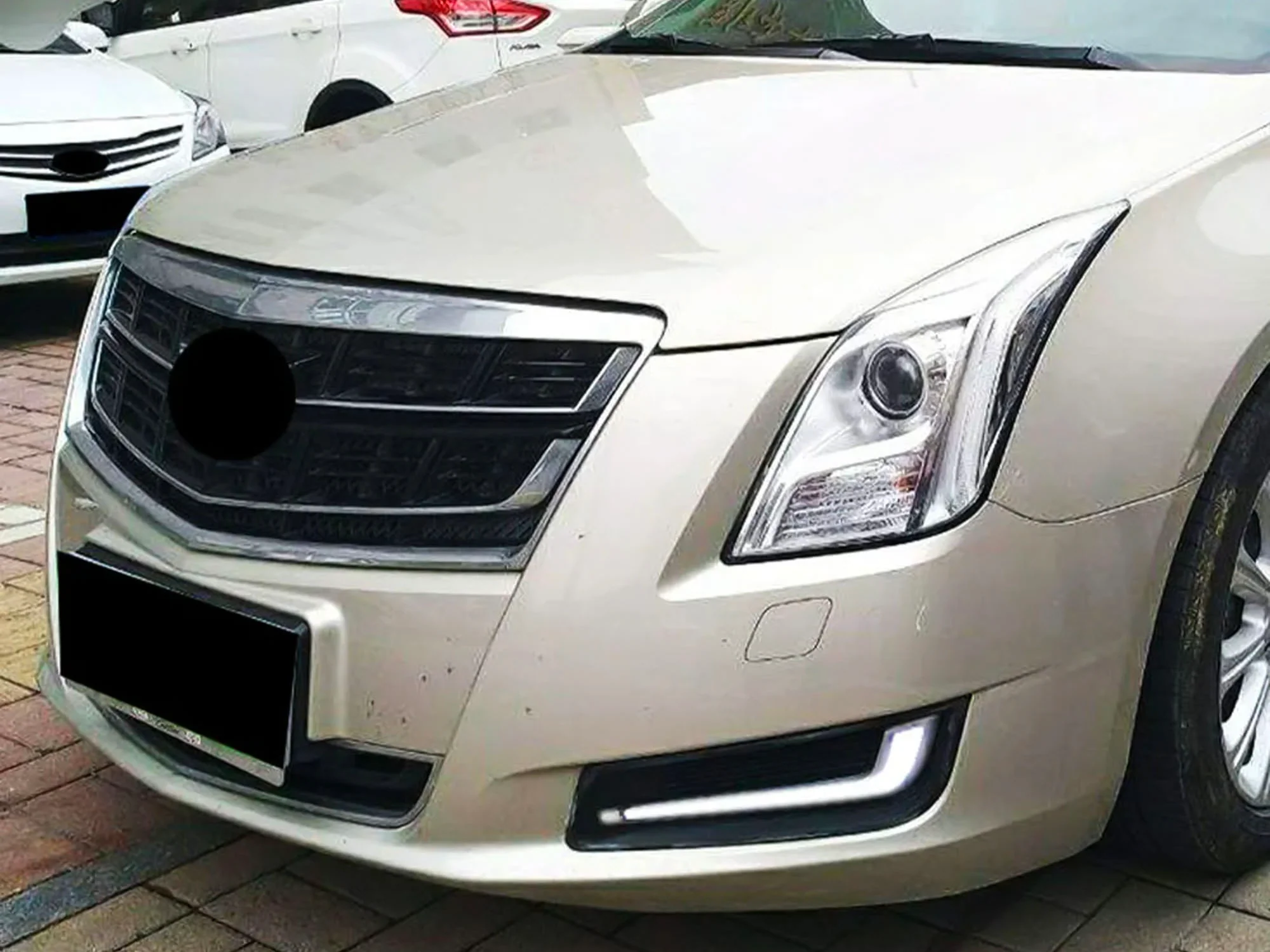 Front LED Fog Lamps Daytime Running Light w/Controller for Cadillac XTS 2013–2017 - Image 3