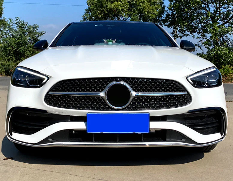 Gloss Black Front Bumper Splitter Flaps Kits For Mercedes W206 S206 C300 C43 Sedan AMG 2022-2024 - Image 3