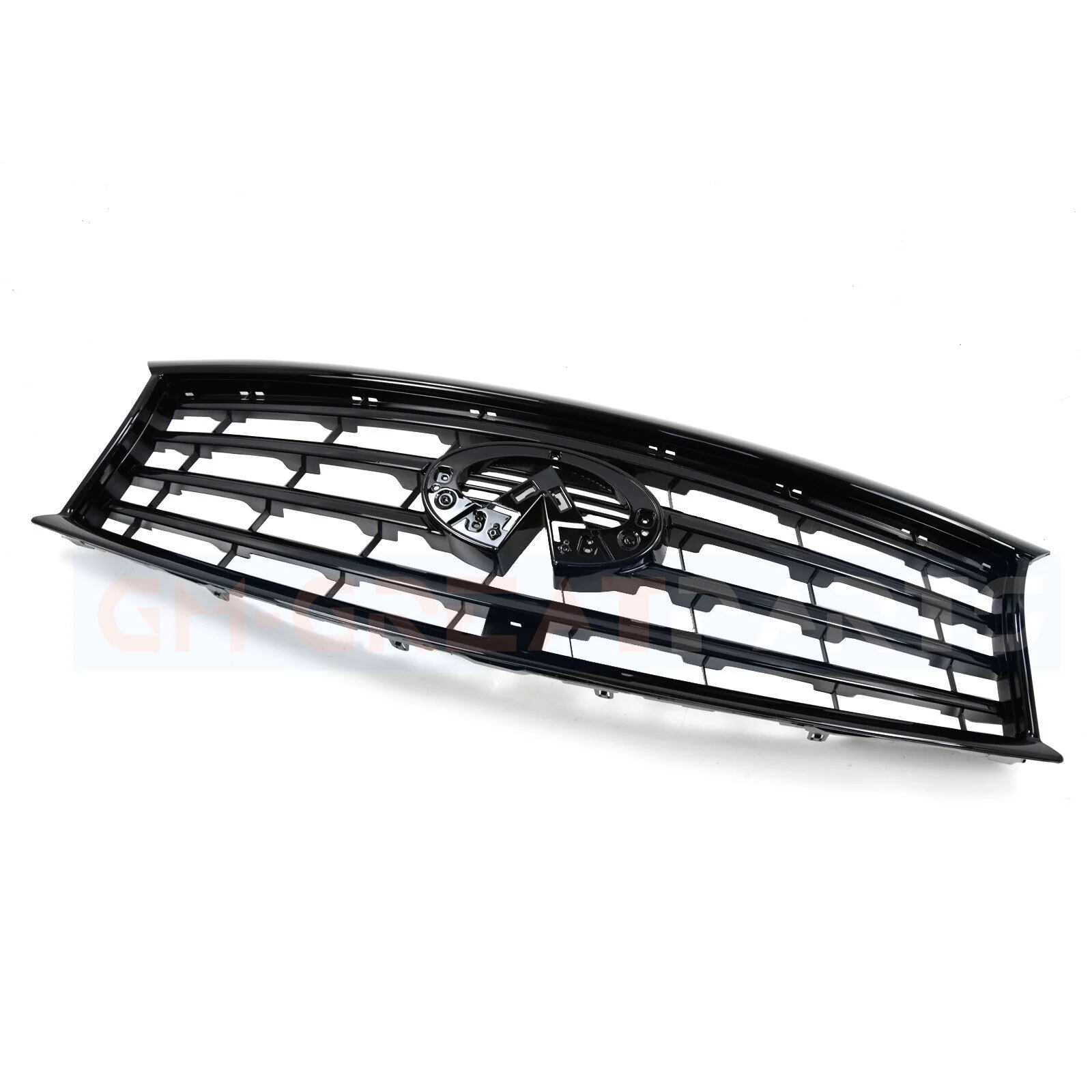 Front Upper Grille Gloss Black for 2014-2017 INFINITI QX70 - Image 3