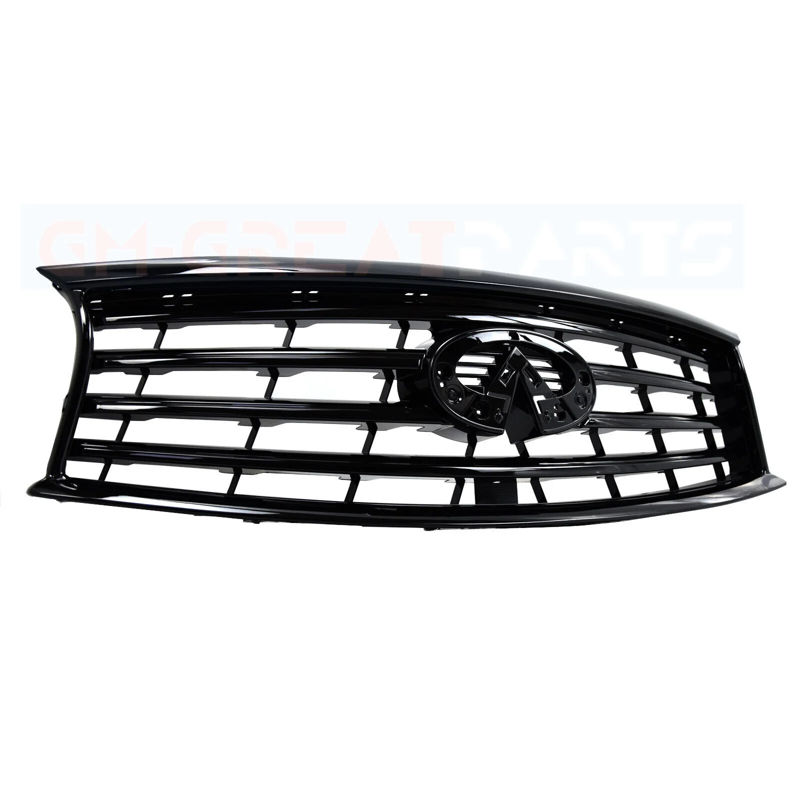 Front Upper Grille Gloss Black for 2014-2017 INFINITI QX70 - Image 7