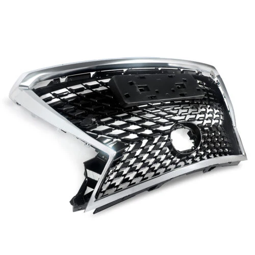 Front Upper Grille Mesh Chrome Black For 2016-2019 Lexus RX350 RX450H Base Sport - Image 11