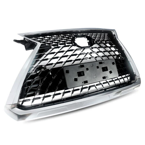 Front Upper Grille Mesh Chrome Black For 2016-2019 Lexus RX350 RX450H Base Sport - Image 3