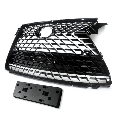 Front Upper Grille Mesh Chrome Black For 2016-2019 Lexus RX350 RX450H Base Sport - Image 6