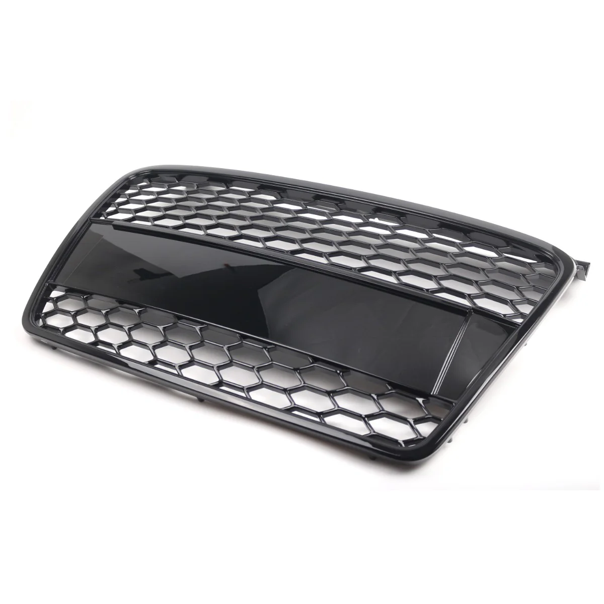 Front Upper Grille RS4 Style Honeycomb Mesh Gloss Black For Audi A4 B7 2005-2008 - Image 11
