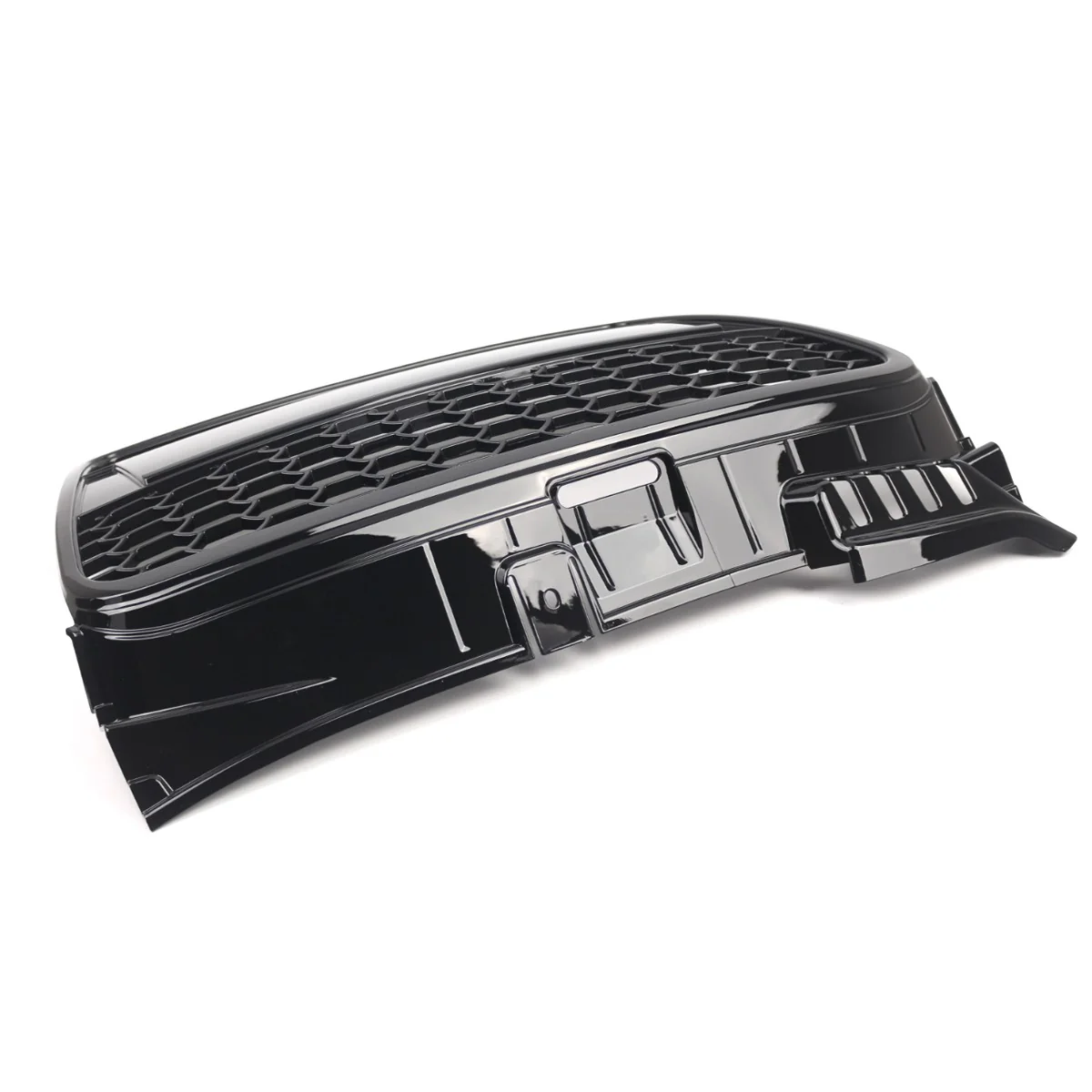 Front Upper Grille RS4 Style Honeycomb Mesh Gloss Black For Audi A4 B7 2005-2008 - Image 4