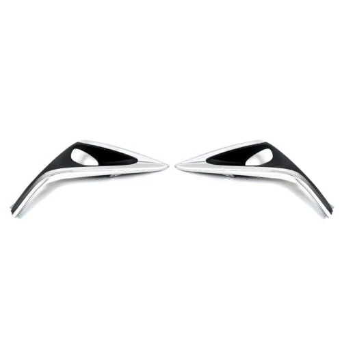 Front Upper Grille W/Trim Molding Fog Trims Set For Lexus ES300H ES350 2016-2018 - Image 13