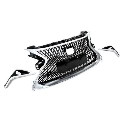 Front Upper Grille W/Trim Molding Fog Trims Set For Lexus ES300H ES350 2016-2018 - Image 9