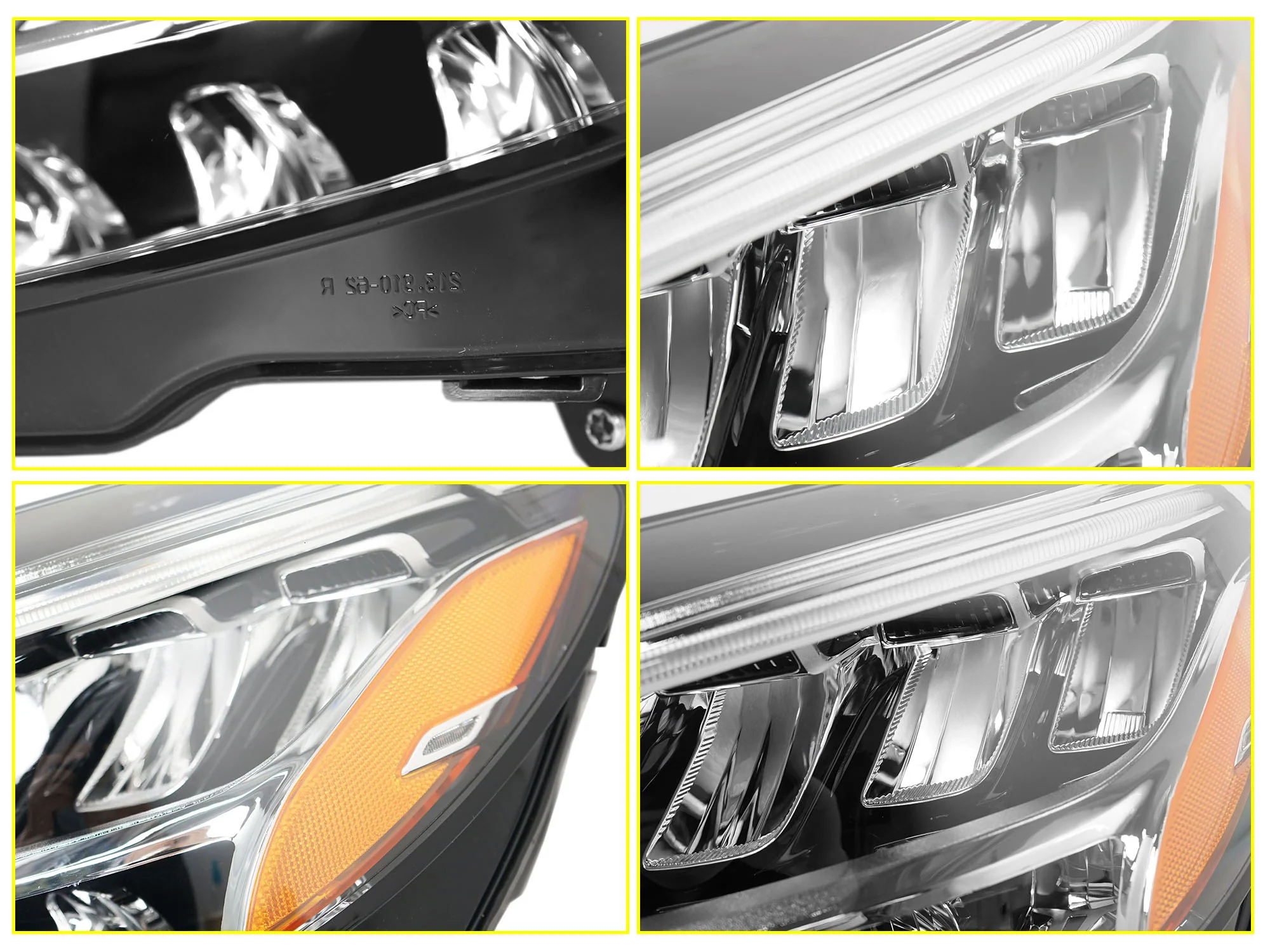 7 Pins LED Headlight For 2019-2021 Mercedes Benz C300 W205 Left Driver Side - Image 3