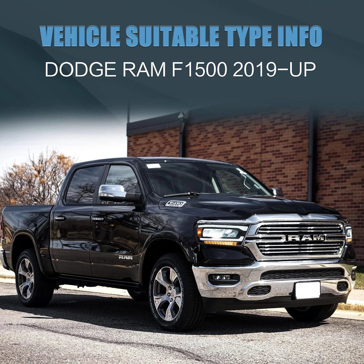 Bright Full LED Projector Headlights For 2019 2020 2021 Dodge Ram 1500 - Image 5