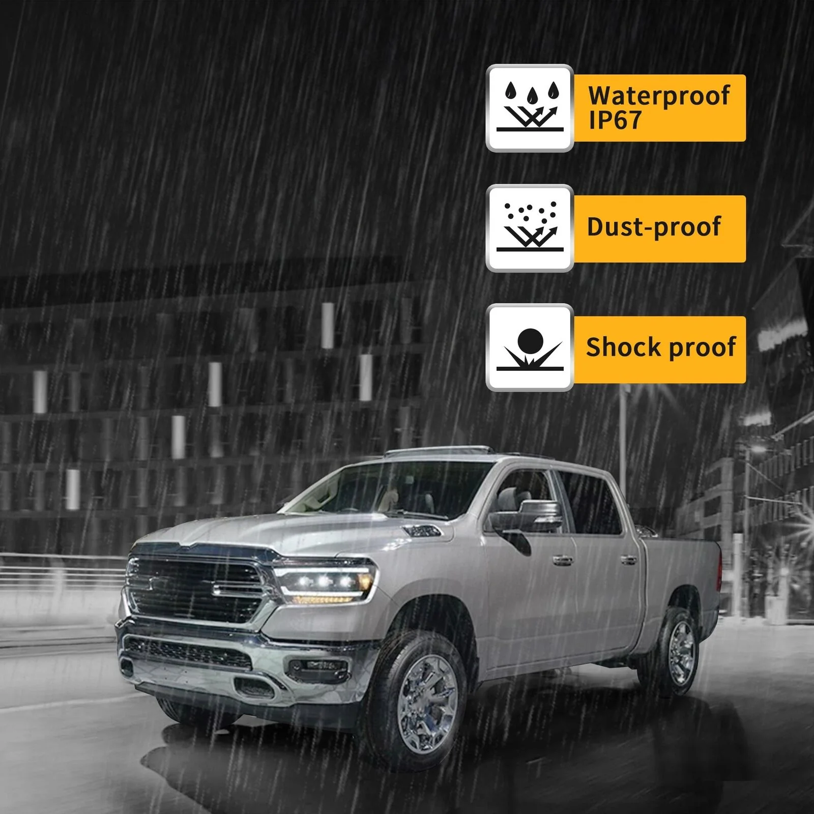 Bright Full LED Projector Headlights For 2019 2020 2021 Dodge Ram 1500 - Image 8
