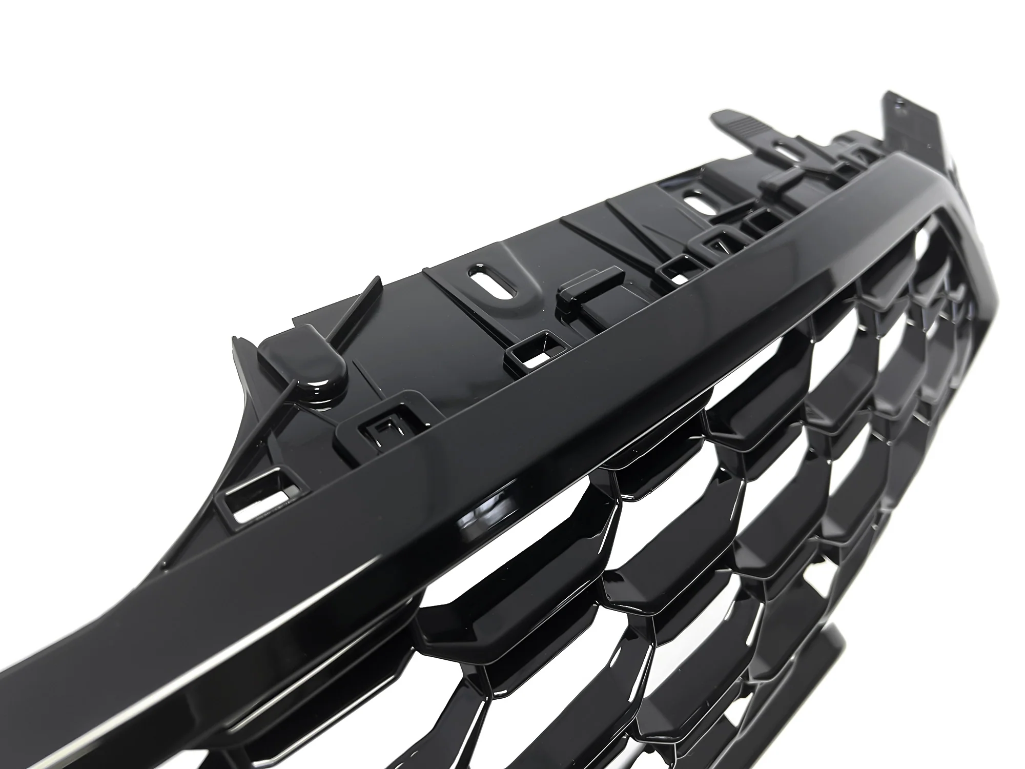 Gloss Black Badgeless Honeycomb Front Black Grille for Audi A5 S5 2017 2018 2019 - Image 11