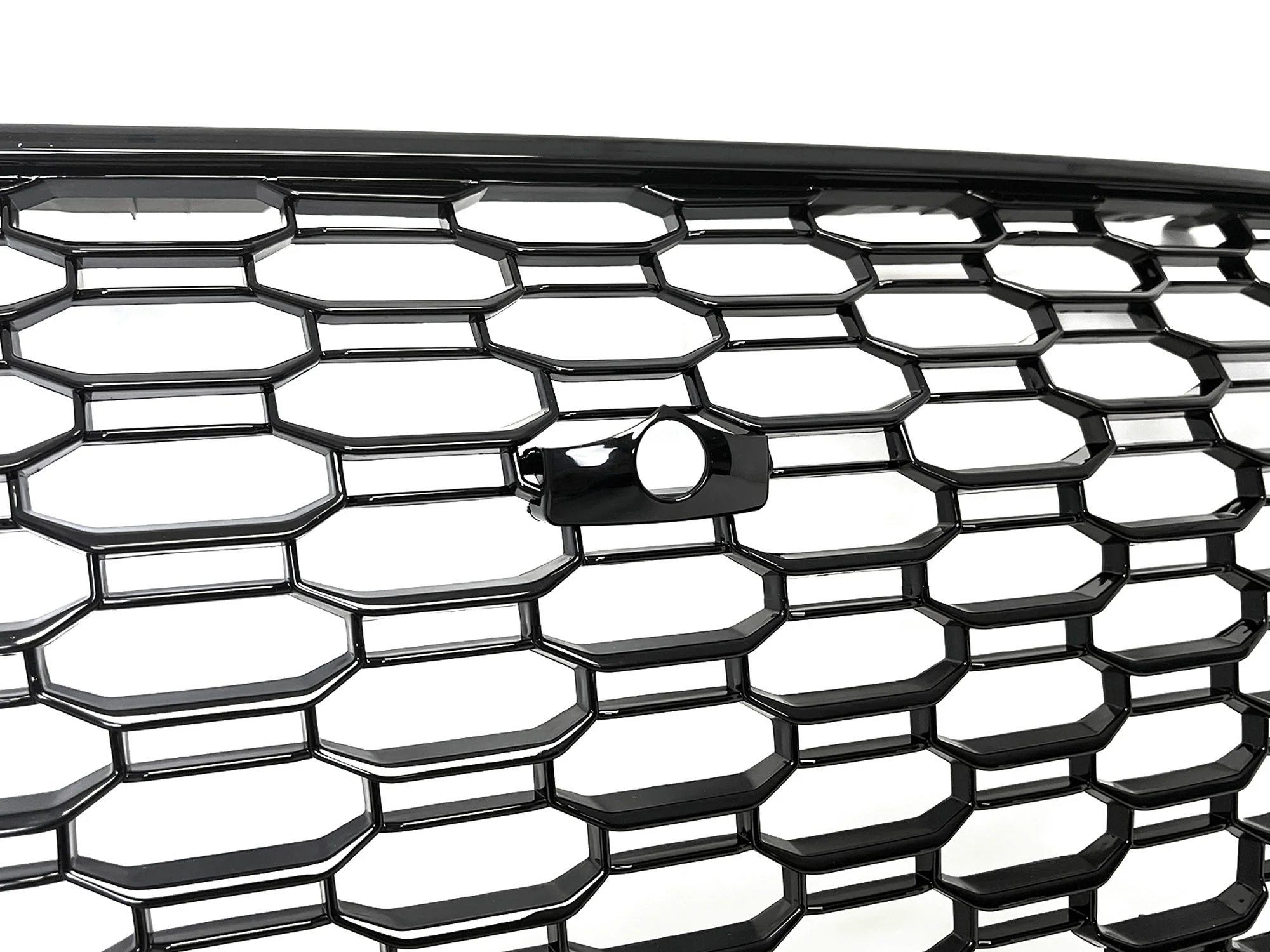 Gloss Black Badgeless Honeycomb Front Black Grille for Audi A5 S5 2017 2018 2019 - Image 12