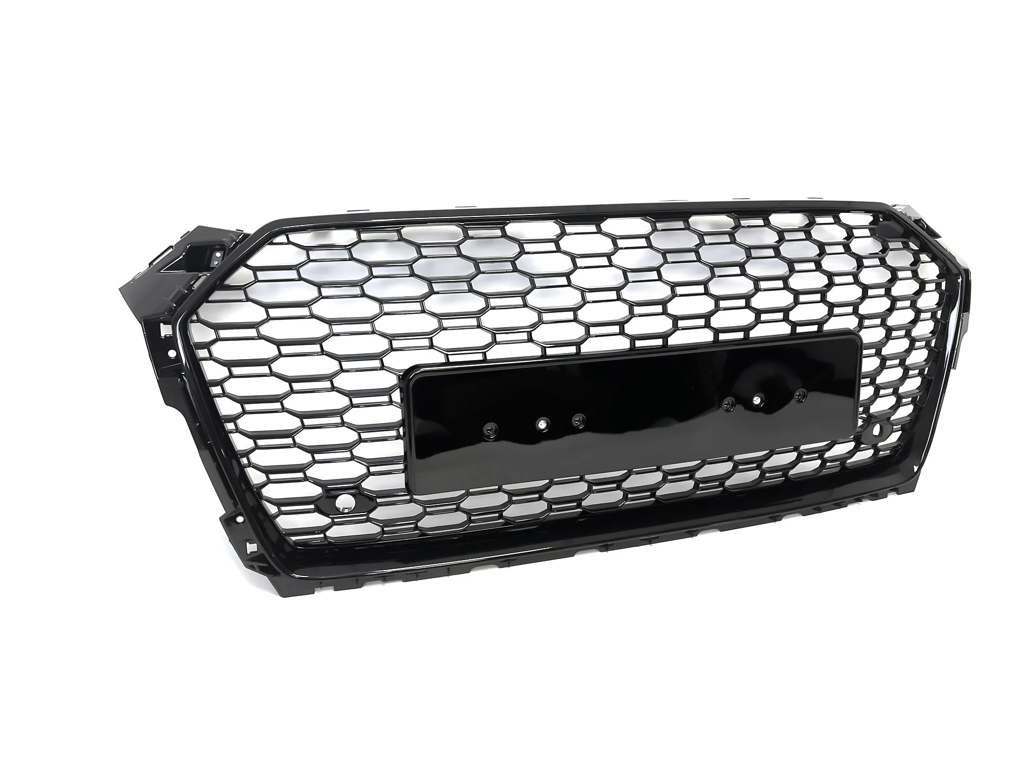 Gloss Black Badgeless Honeycomb Front Black Grille for Audi A5 S5 2017 2018 2019 - Image 6