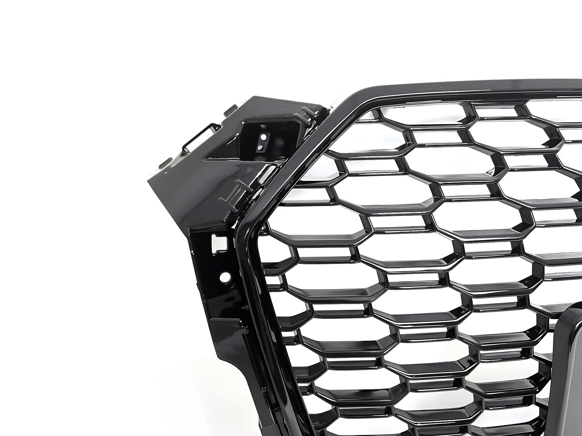 Gloss Black Badgeless Honeycomb Front Black Grille for Audi A5 S5 2017 2018 2019 - Image 9