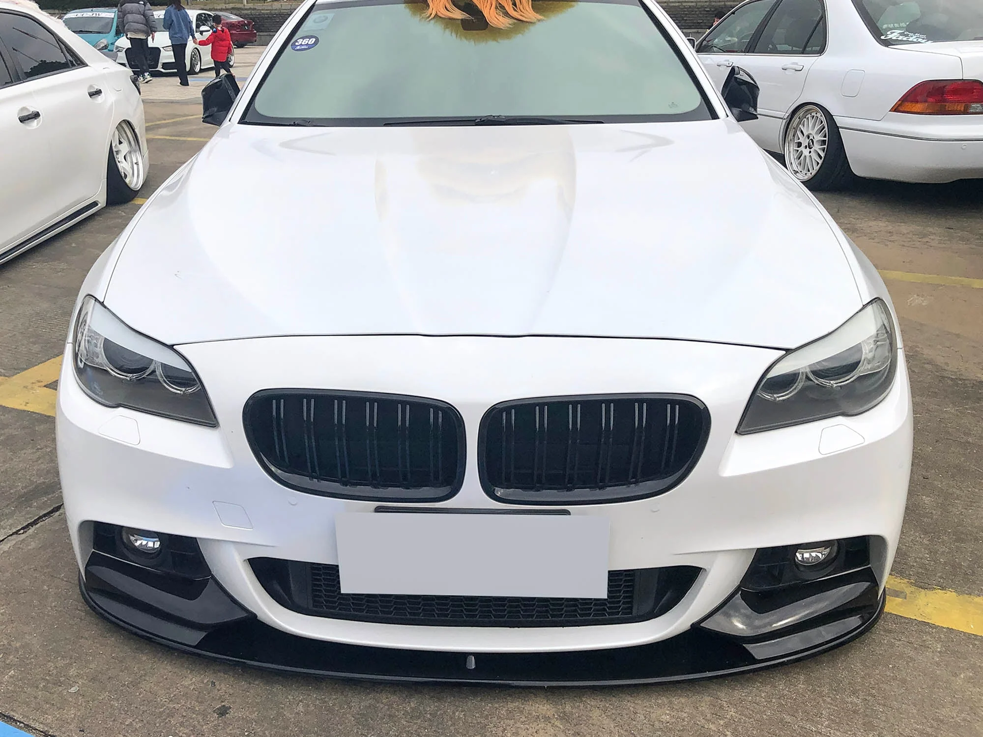 Gloss Black Front Kidney Grille  For BMW 5-Series F10 F11 Sedan 2010-2016 - Image 3