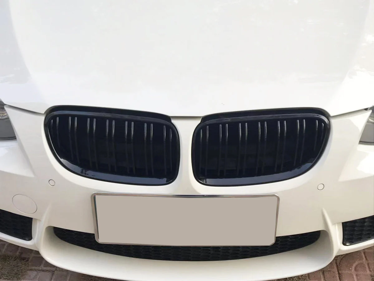 Gloss Black Front Kidney Grille  For BMW 5-Series F10 F11 Sedan 2010-2016 - Image 4