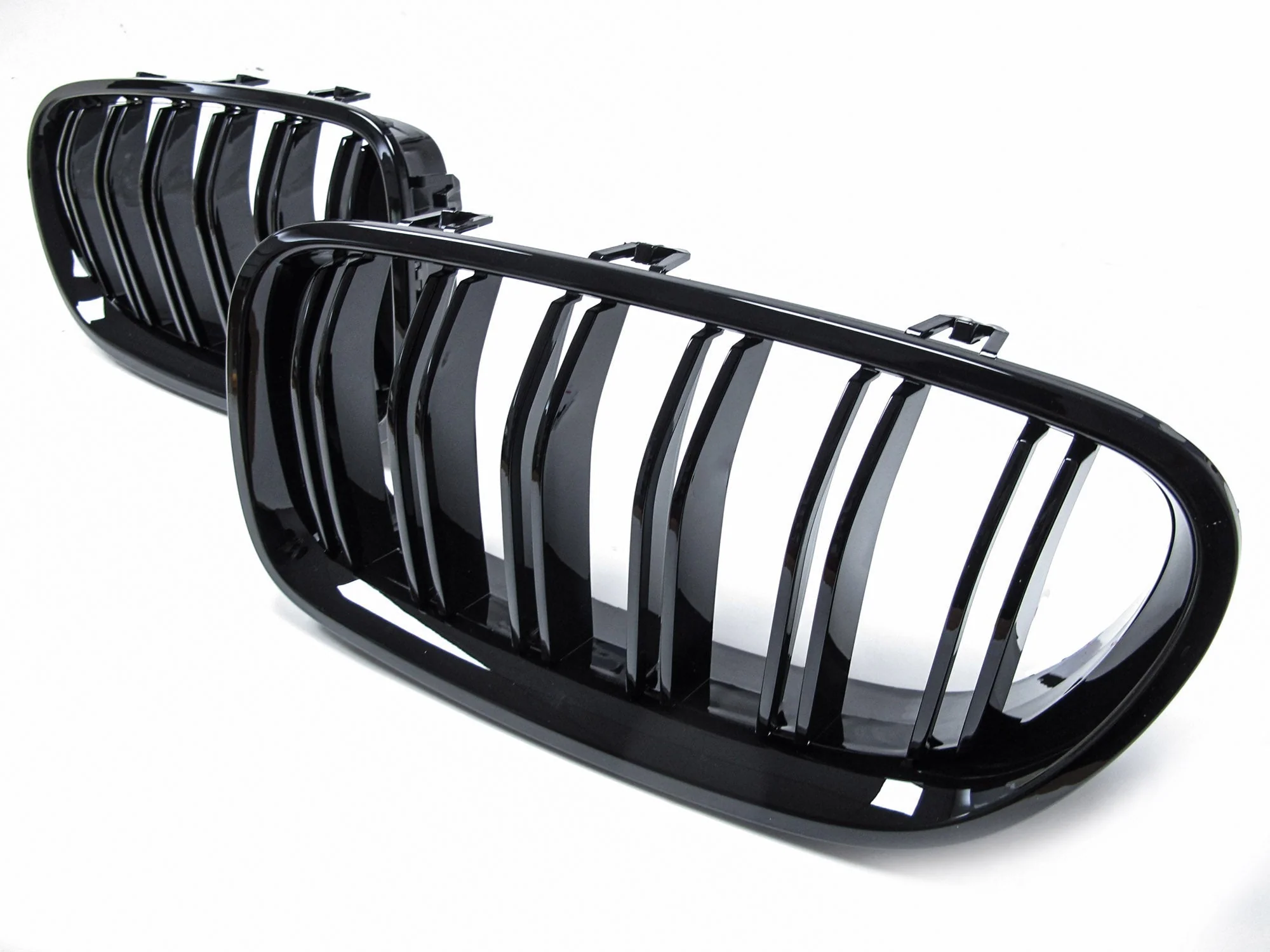 Gloss Black Front Kidney Grille  For BMW 5-Series F10 F11 Sedan 2010-2016 - Image 6