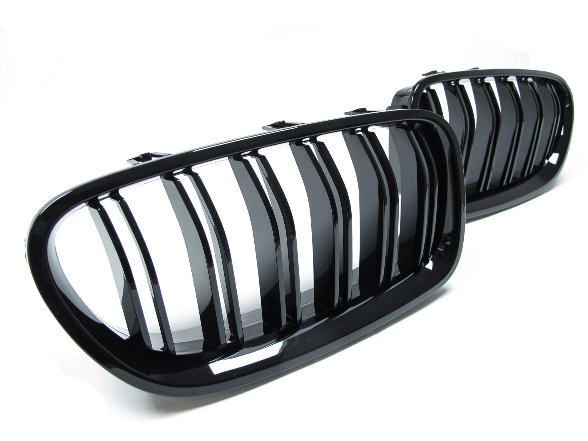 Gloss Black Front Kidney Grille  For BMW 5-Series F10 F11 Sedan 2010-2016 - Image 7