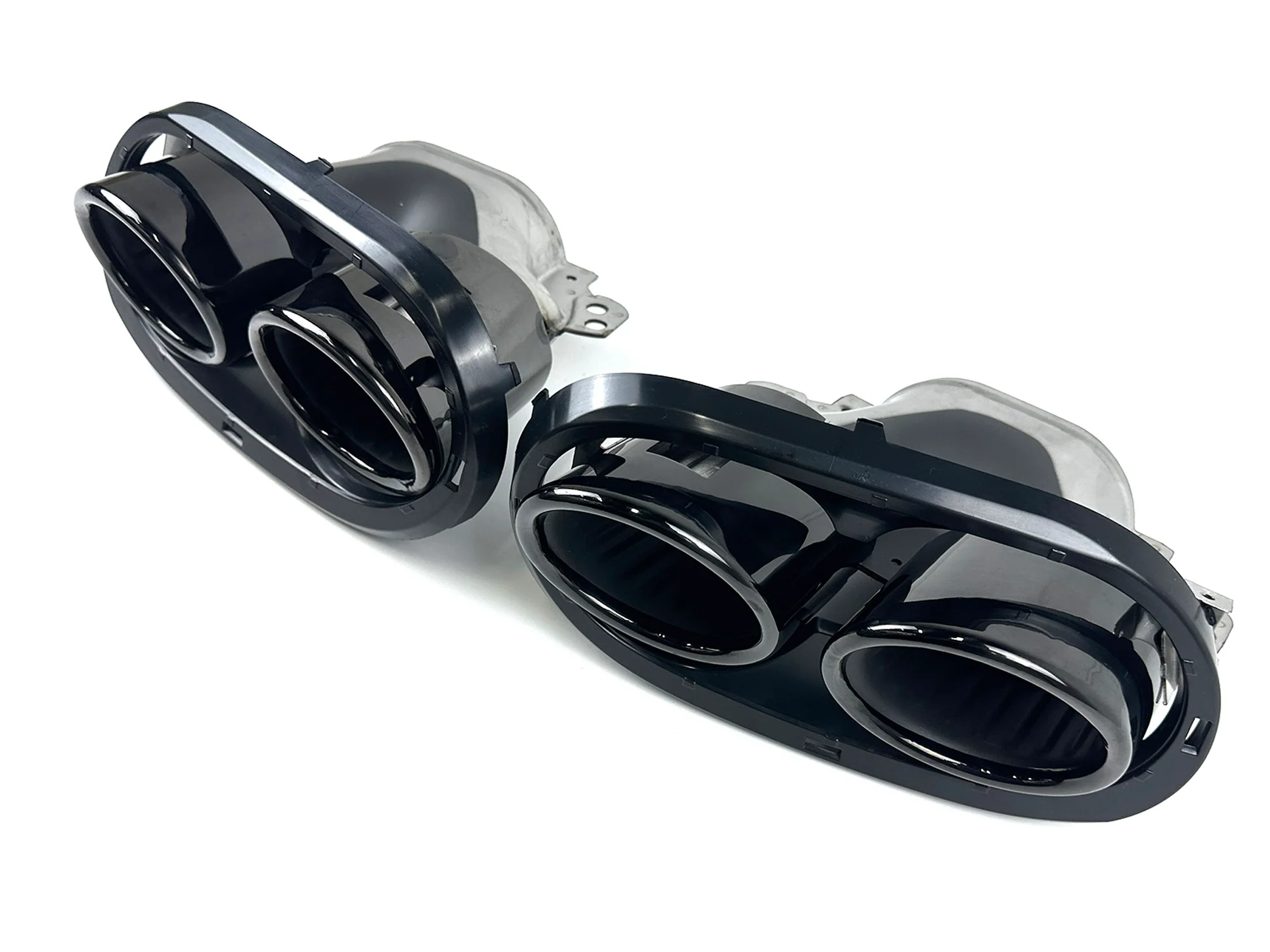 Gloss Black Exhaust Tips Tailpipe fit for Mercedes C118 CLA35 W177 A35 GLA35 GLB35 AMG 2020-2024 - Image 10