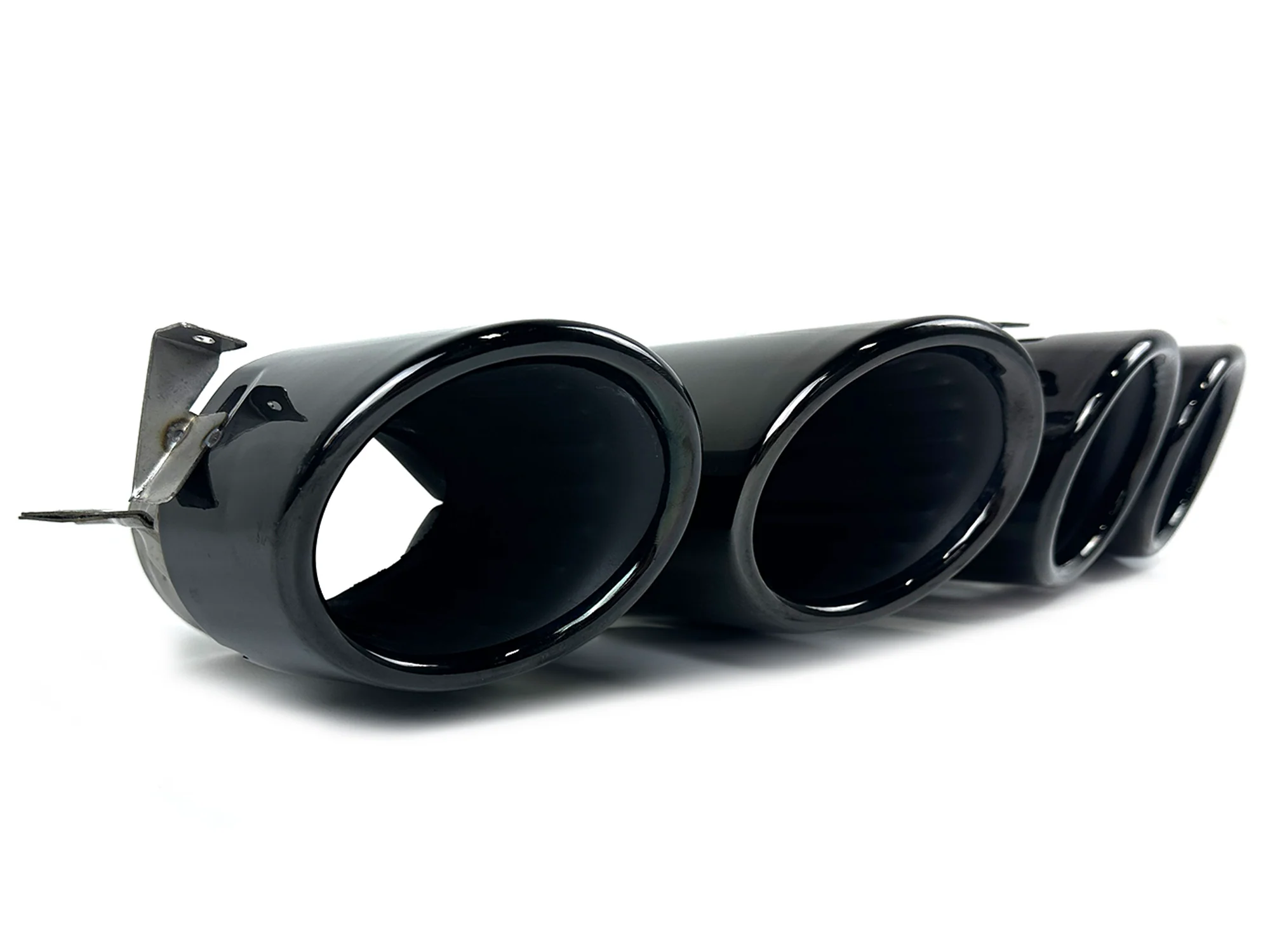 Gloss Black Exhaust Tips Tailpipe fit for Mercedes C118 CLA35 W177 A35 GLA35 GLB35 AMG 2020-2024 - Image 8
