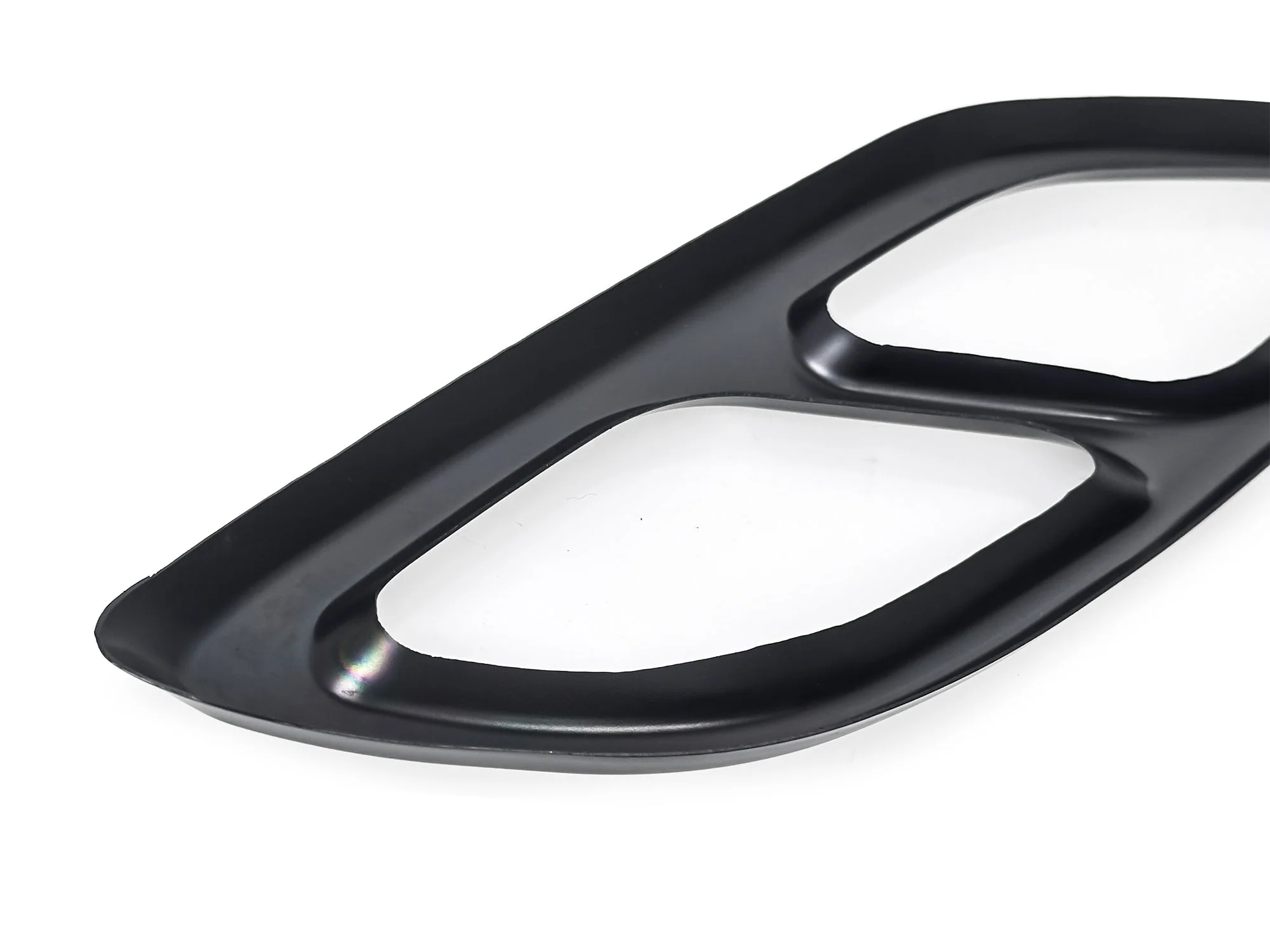 Gloss Black Exhaust Tip Covers Trim Fit Mercedes W205 C-Class W213 E-Class X253 GLC AMG Line - Image 11