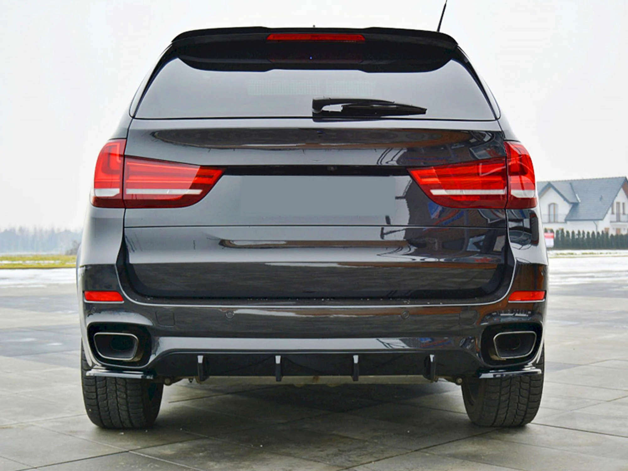 Gloss Black Exhaust Tips Tail Pipe fit for BMW X5 F15 35i M -Sport 2014-2018 et316 - Image 4